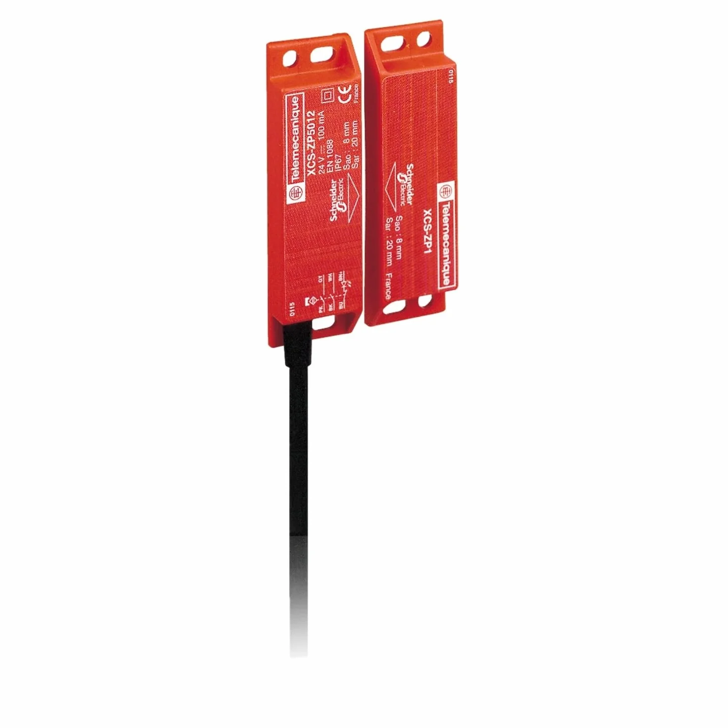 Telemecanique Sensors XCSDMP7005 kodowany przełącznik magnetyczny, plastik, seria XCSDMP, 2 NC + 1 BEZ styków, 1 NC operacja naprzemienna, 24 VDC, kabel 5 m