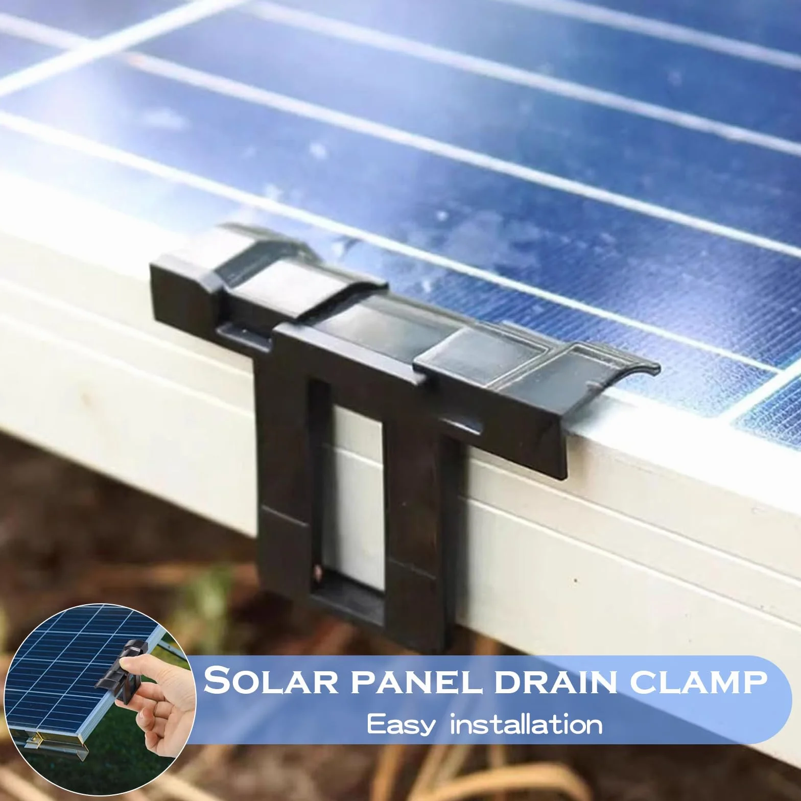 30 sztuk uchwytów do paneli słonecznych 30 mm, akcesoria solarne, klipsy do odpływu wody, klipsy do odpływu wody, moduły PV, plastikowy klips odwadniający PV, do uchwytu, paneli solarnych