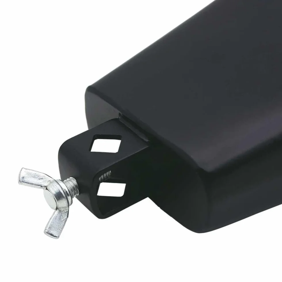 6-calowy metalowy dzwonek krowy z zamiennikiem uchwytu na zestaw perkusyjny Zestaw perkusyjny Chodź z czarnym kijem