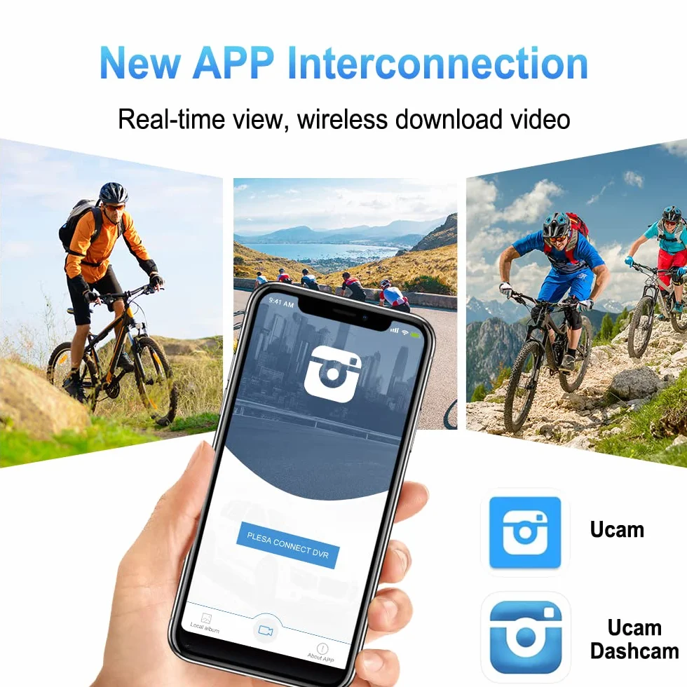 VSYSTO 4K Ultra wysokiej rozdzielczości kamera WiFi Rejestrator motocyklowy Sport Rejestrator nart Wyświetlacz temperatury Starlight Night Vision Metal Body Wodoodporne nagrywanie pętli