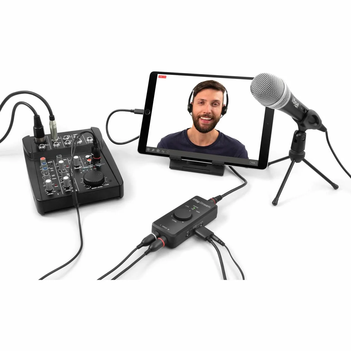 Ik Multimedia Irig Stream Interfejs Audio, Czarny, 10,41 x 2,92 x 3,18 cm