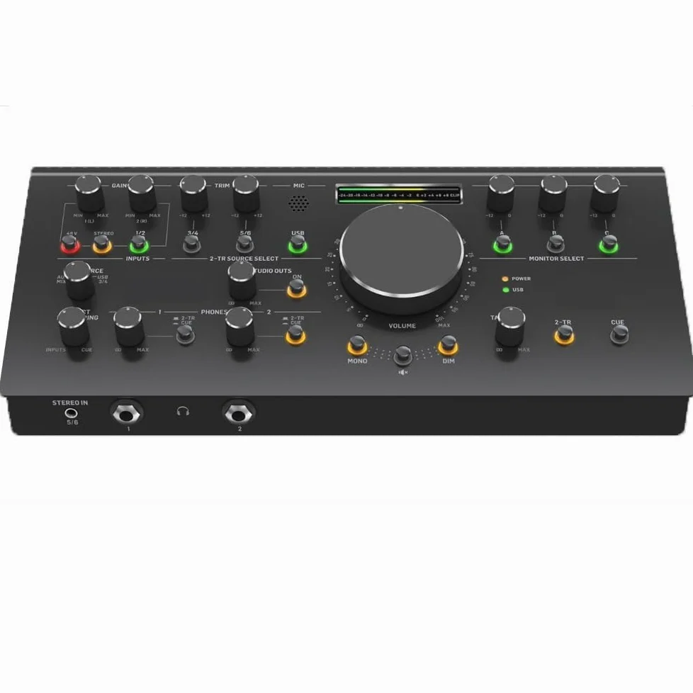 Mikser DJ-ski, Kontroler monitora XL i centrum komunikacyjne z przedwzmacniaczami mikrofonowymi interfejsem USB 192 kHz 2x4