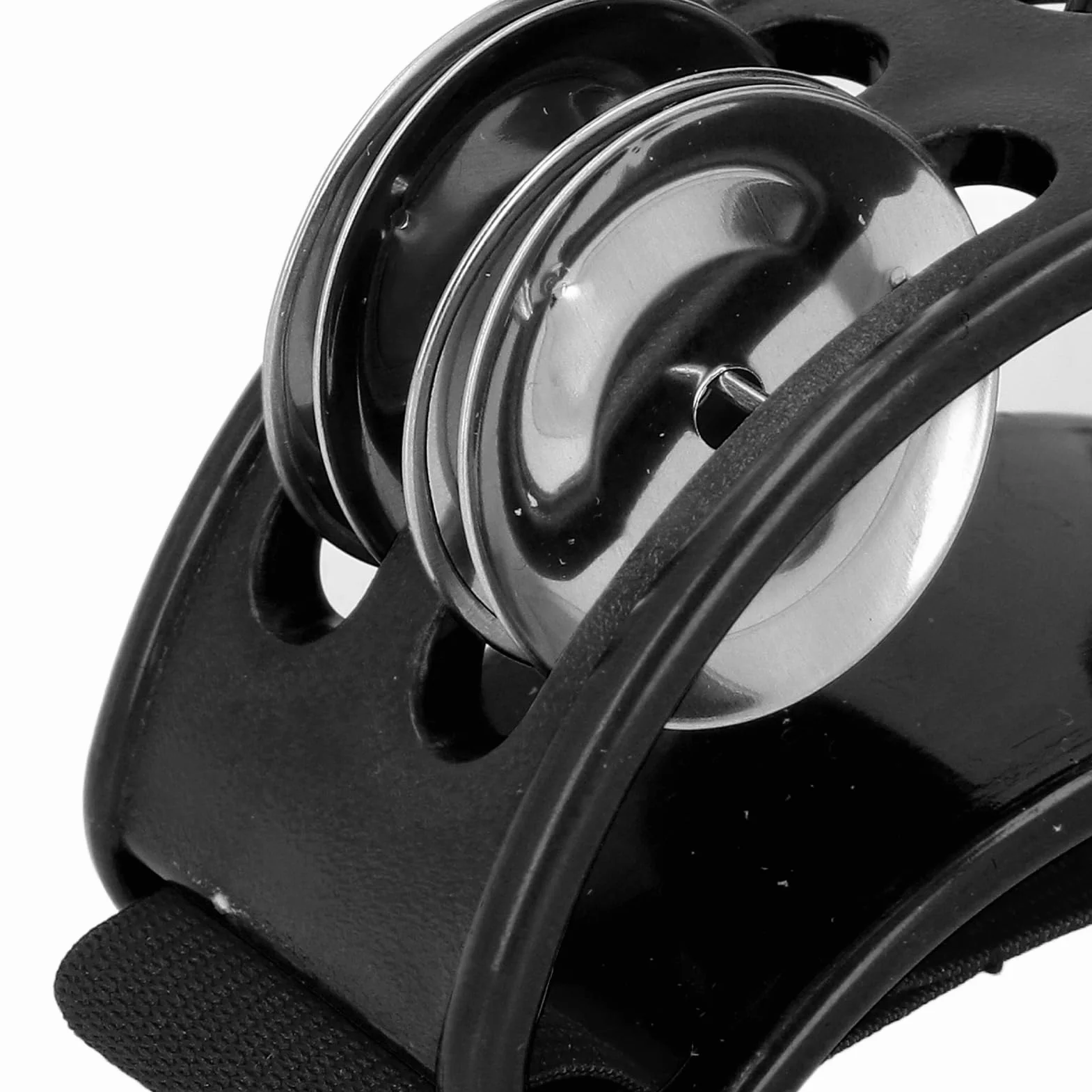 Tamburyn na Stopy, Szerokie Zastosowanie 2 Sztuki, Dobra kompatybilność, Muzyczny Instrument Perkusyjny na Imprezy (BLACK)