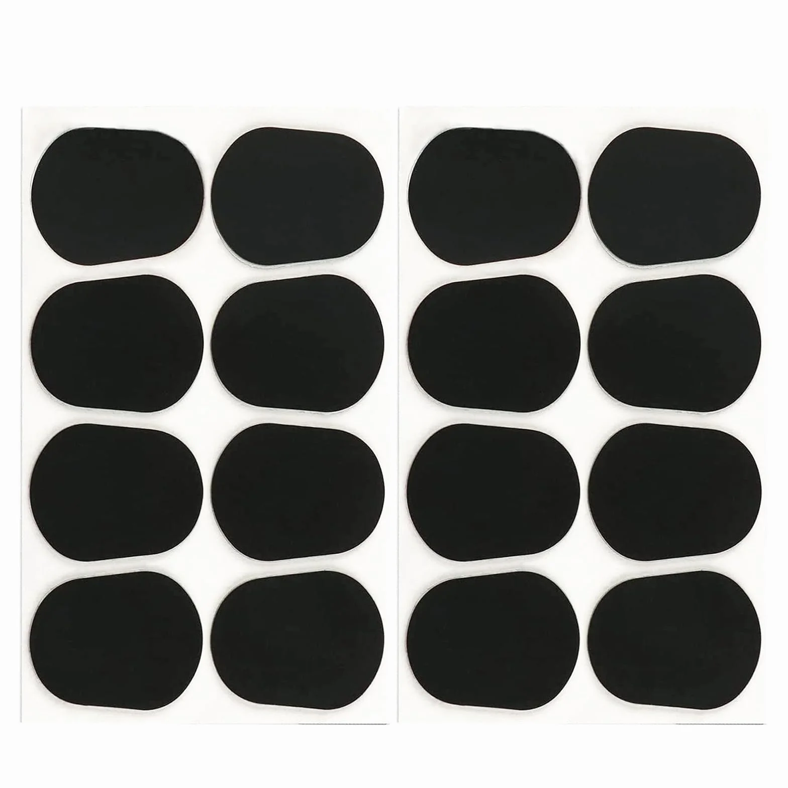 0,8 mm kompensatory saksofonowe silikonowe ustniki saksofonowe plastry na klarnet, czarny, 16 sztuk