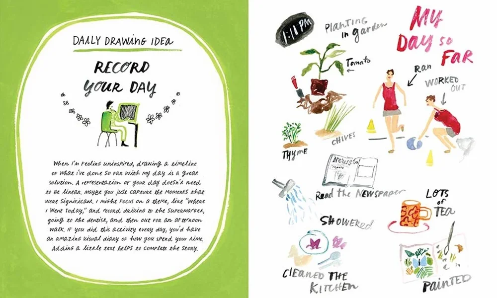 100 Days of Drawing Guided Sketchbook: Sketch, Paint, and Doodle: Sketch, Paint, and Doodle Towards One Creative Goal