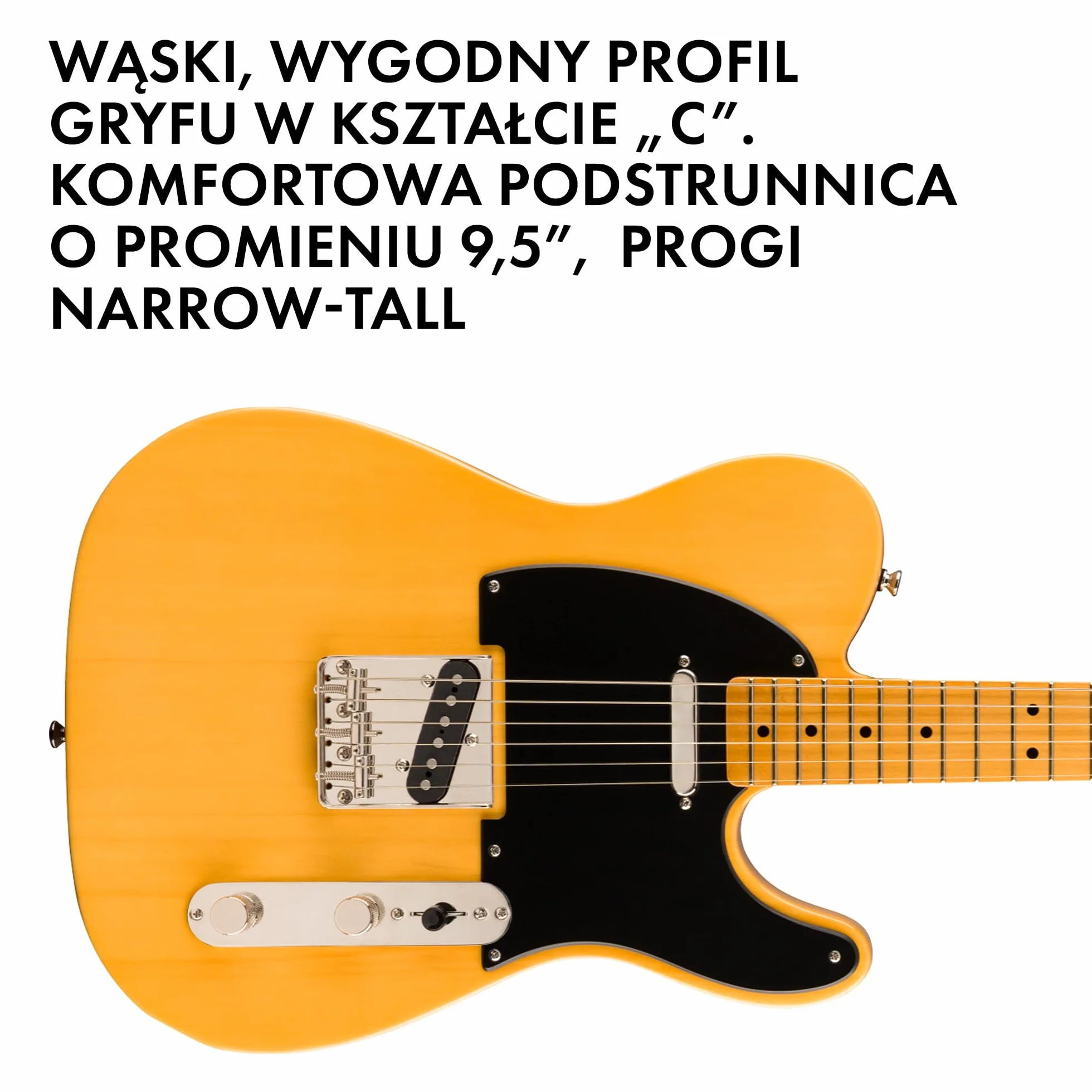 Fender Classic Vibe '50S Telecaster Gitara Elektryczna, Brązowy/Czarny, 113,03 x 38,1 x 10,16 cm
