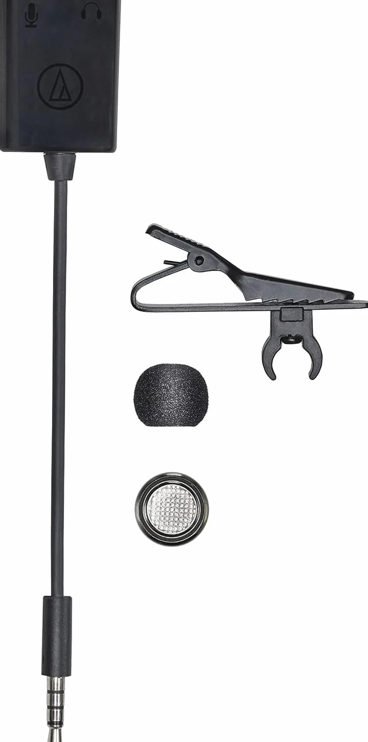 Audio-Technica ATR3350xiS Dookólny mikrofon Condenser Clip-On do smartfonów