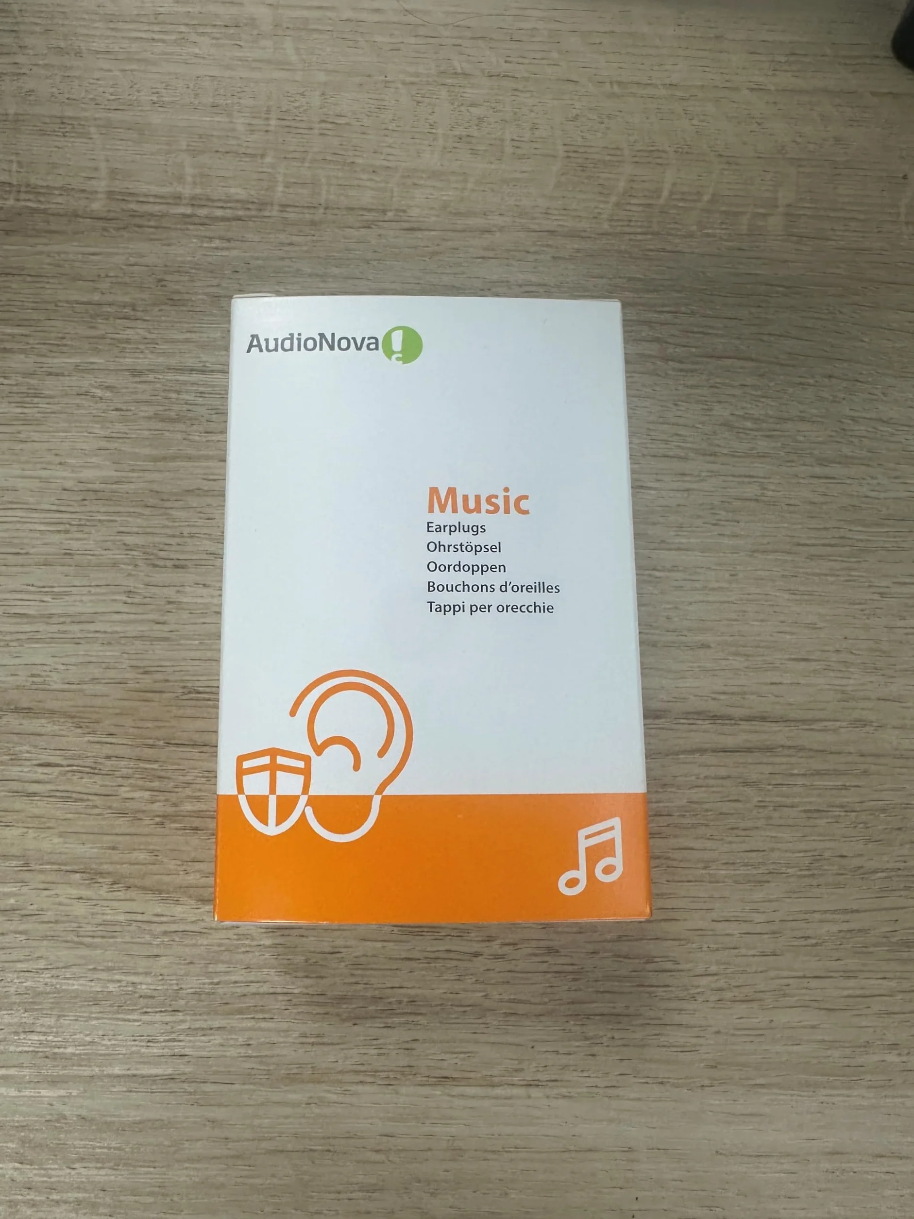 AudioNova Music - Zatyczki do uszu dla muzyków, na koncerty, festiwale | Dyskretny, doskonały dźwięk | Silikonowa ochrona słuchu, wielokrotnego użytku | 3 rozmiary (S,M,L) | Tłumienie 16dB
