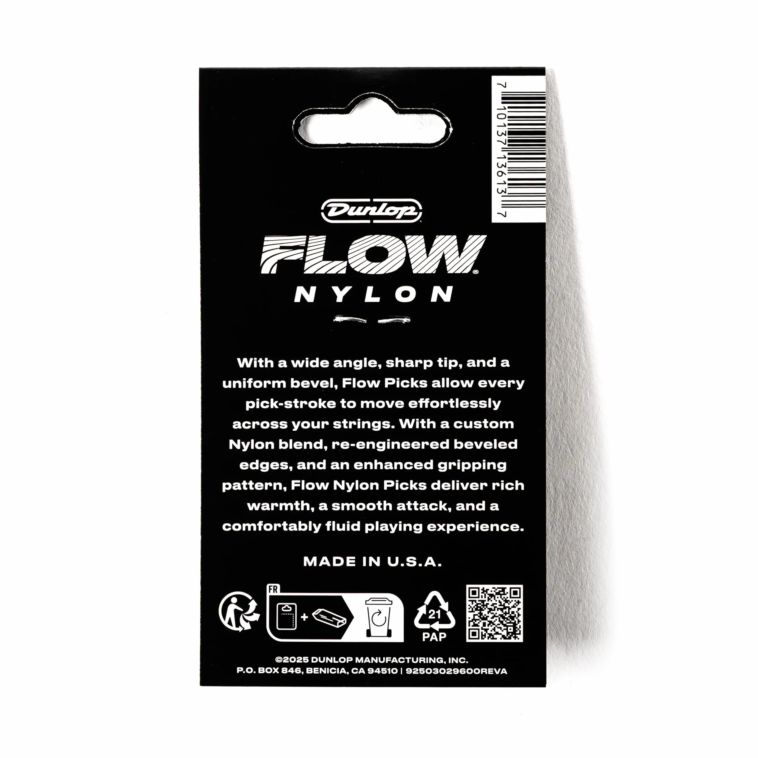 Kostki Dunlop - Flow Nylon 1,0 mm - opakowanie 12 sztuk