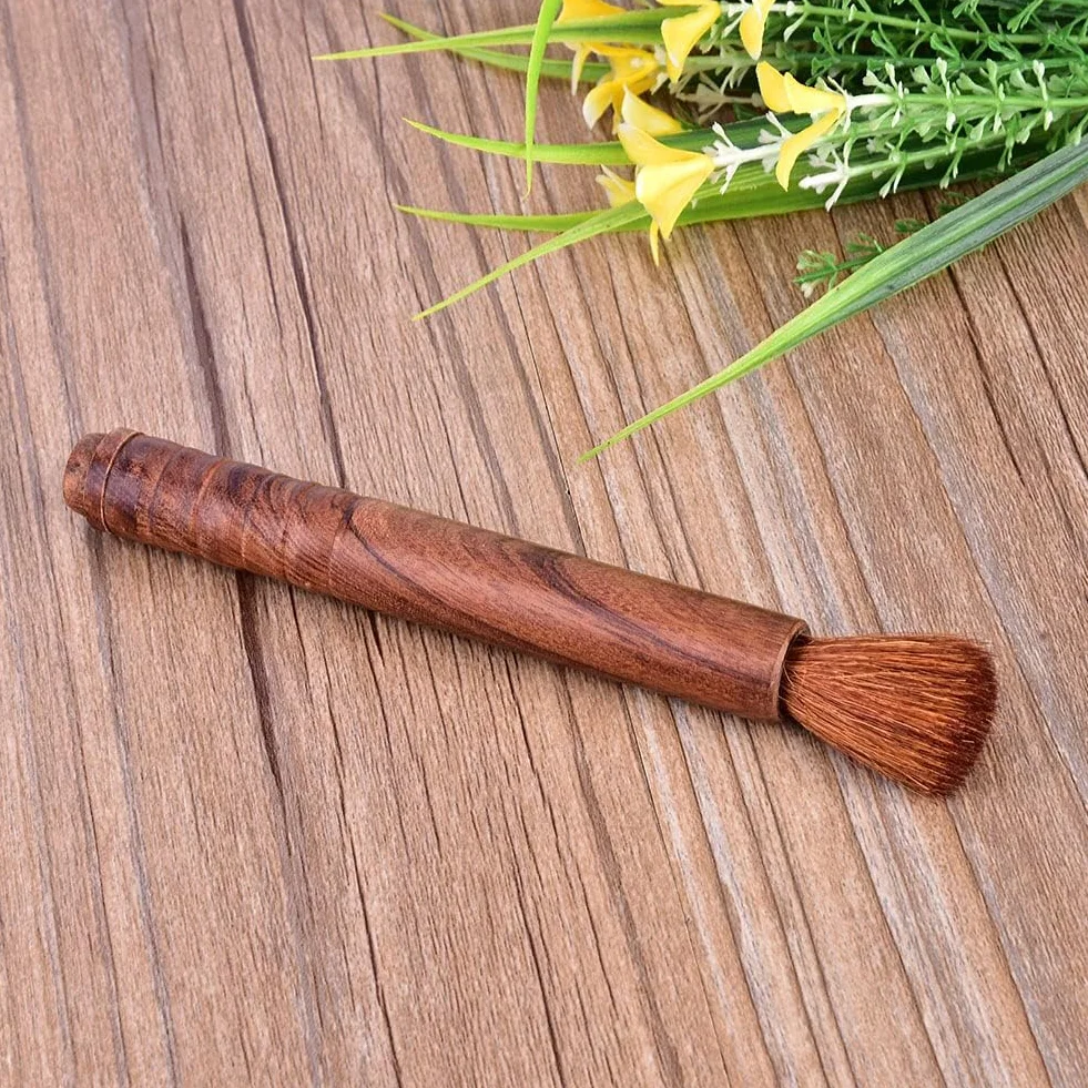 Szczotka do Czyszczenia Skrzypiec, Szczotka do Wełny z Uchwytem z Litego Drewna Narzędzie do Pielęgnacji Skrzypiec Kalafonia Instrument Muzyczny Szczotka do Czyszczenia i (Palisander)