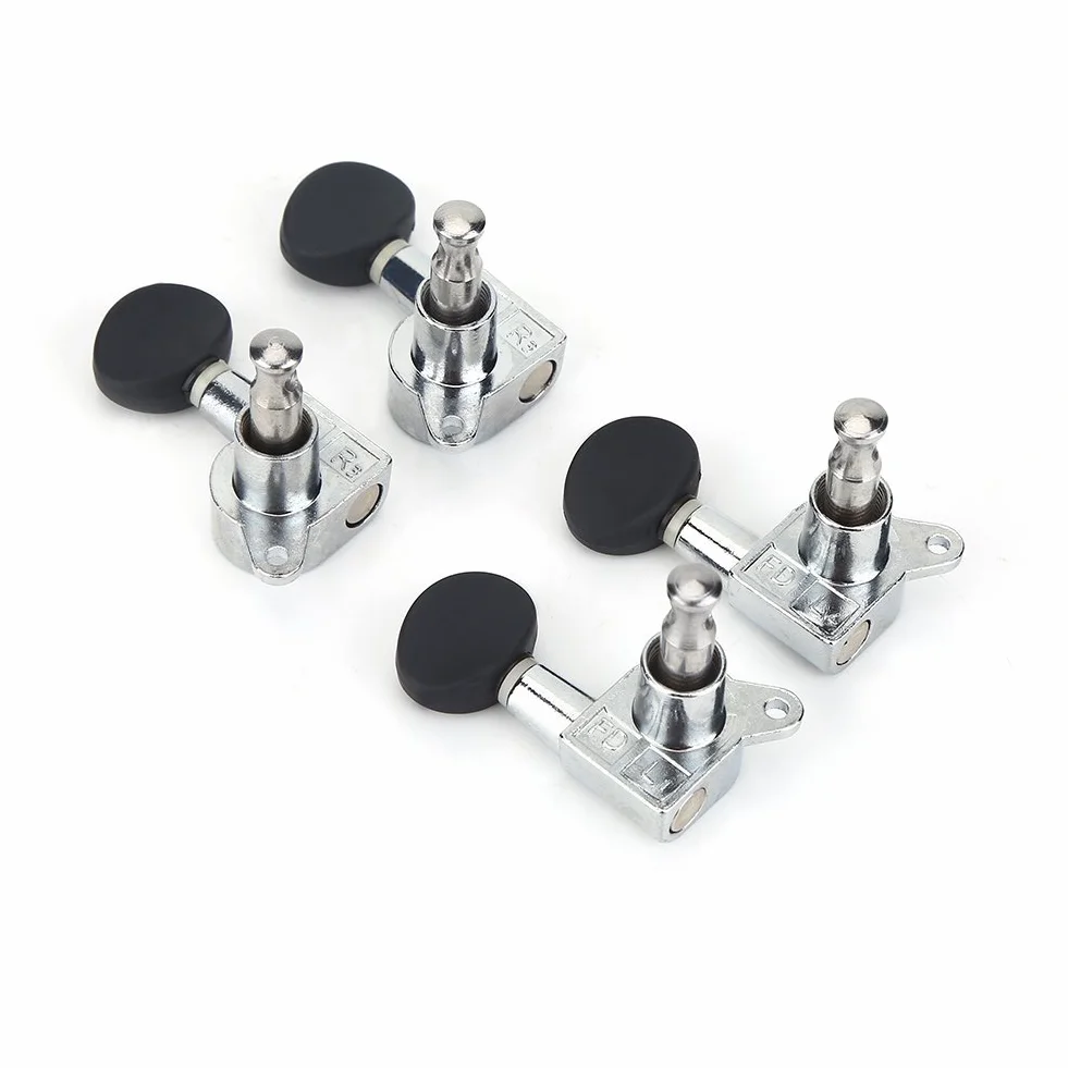 Dilwe Tunery ukulele, 2R 2L zamknięte stop aluminium ukulele do tuningu śledzi maszynowych z akcesoriami instalacyjnymi