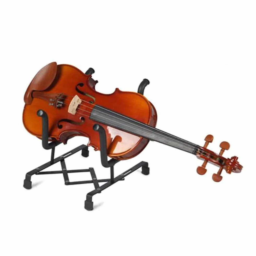 Stojak na gitarę, uchwyt na gitarę, stojak na ukulele, stojak na instrumenty muzyczne, odpowiedni do ukulele, skrzypiec, mini gitar i innych małych instrumentów, z 2 szarymi ściereczkami do