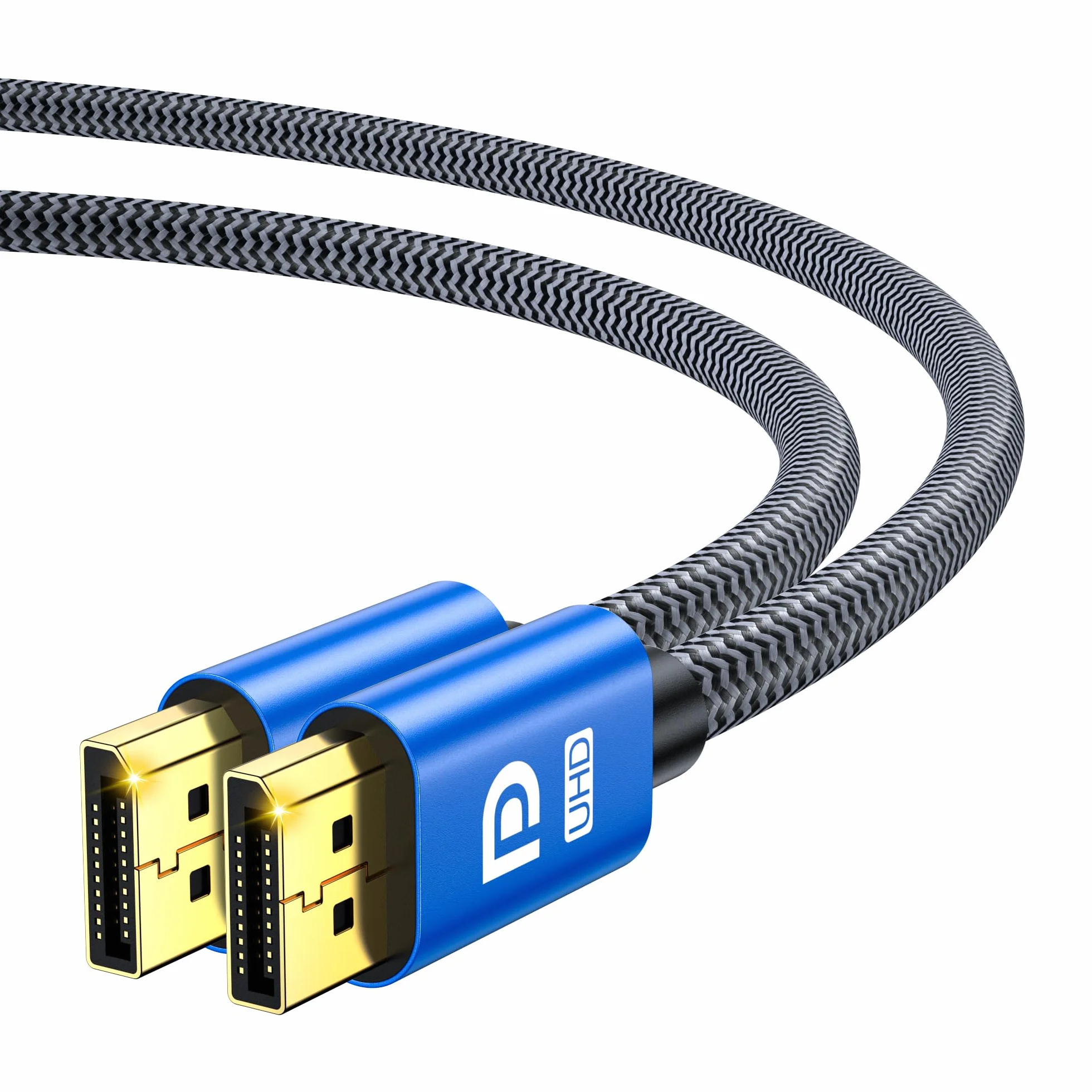Kabel DisplayPort 2M, Display Port 1.4, Kabel DP Obsługa 8K@60Hz, 4K@144Hz, 2K@240Hz, 32.4Gbps, HBR3 HDR, DSC 1.2, G-Sync FreeSync, Kabel Display 2.0 Lead dla Laptopa Gaming Monitor PC TV - Niebieski