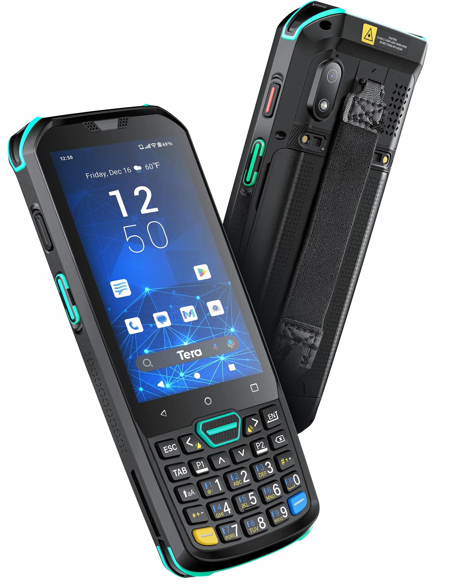 Tera Skaner kodów kreskowych z systemem Android 11 z 26 przyciskami, HS7-skaner silnika IP67, wytrzymały 4 + 64 GB, akumulator 5100 mAh, szybkie ładowanie 4", ekran dotykowy 4", mobilny terminal do