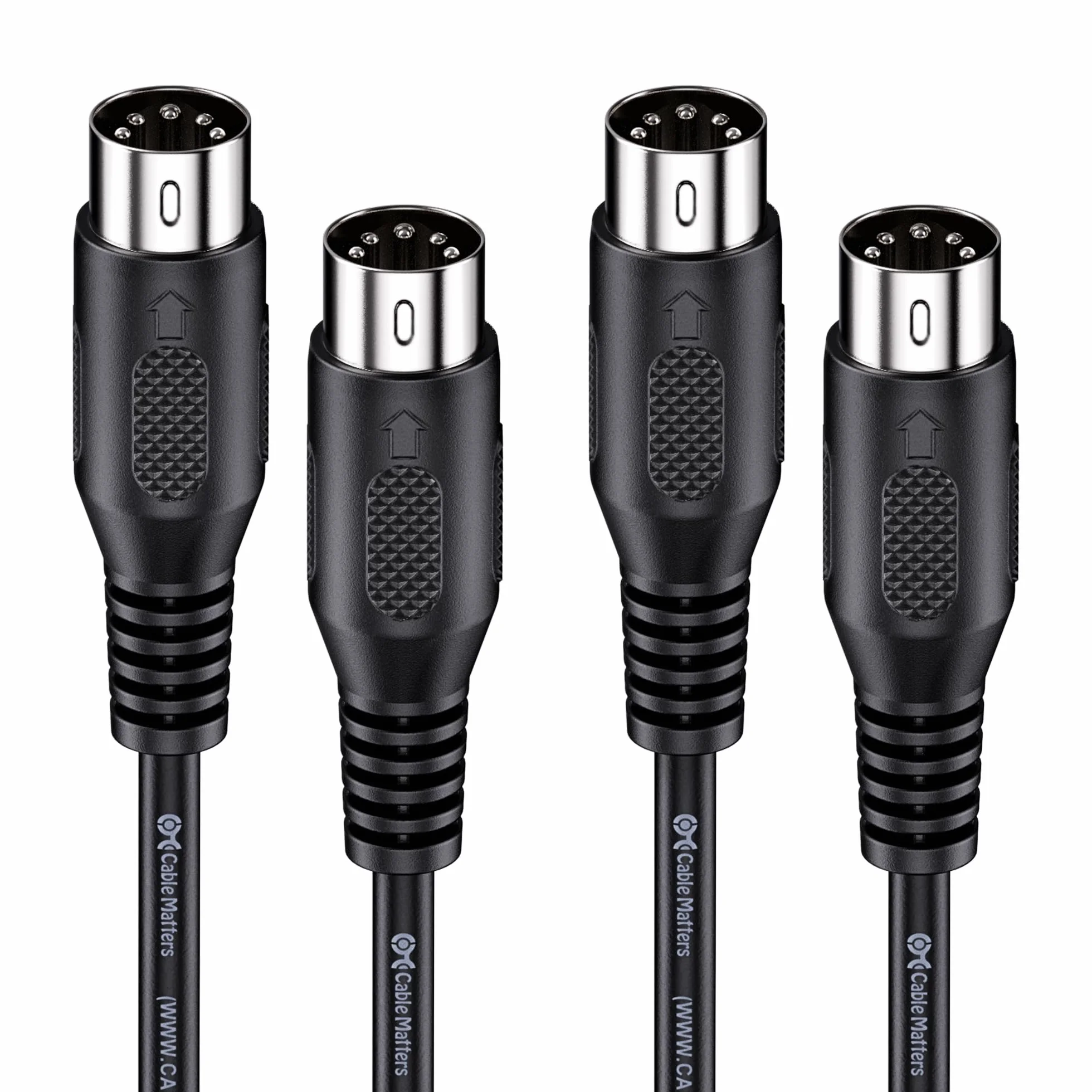 Cable Matters 2-pak 5-pinowy kabel DIN MIDI, 5-pinowy kabel MIDI - 3m