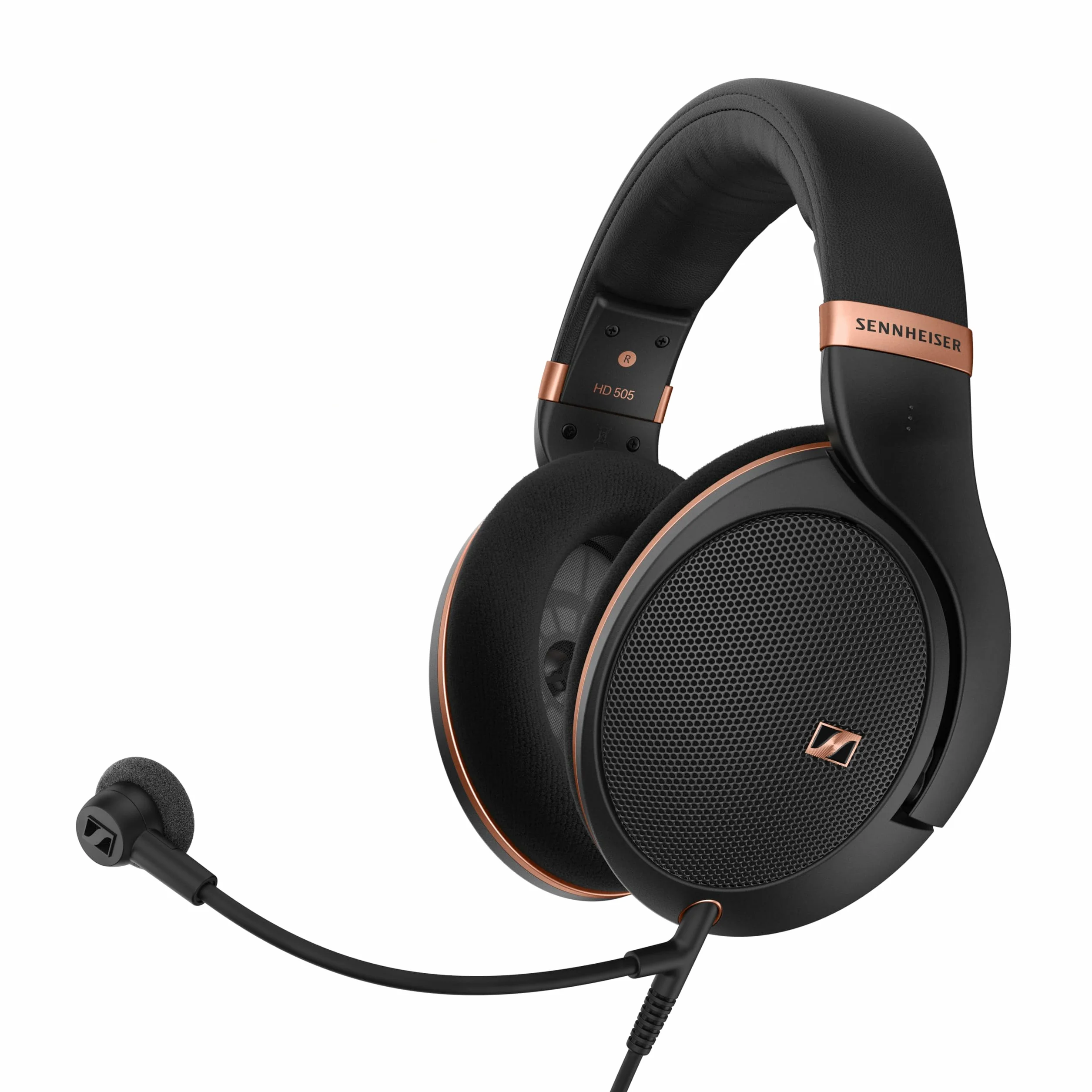 Sennheiser HD 500 BAM, Optymalnej Jakości Mikrofon na Pałąku do Gier i Rozmów, z Regulacją Głośności i Wyciszeniem, Analogowe Gniazdo 3,5 mm, do Słuchawek HD 560S, HD 505, HD 620S i Innych