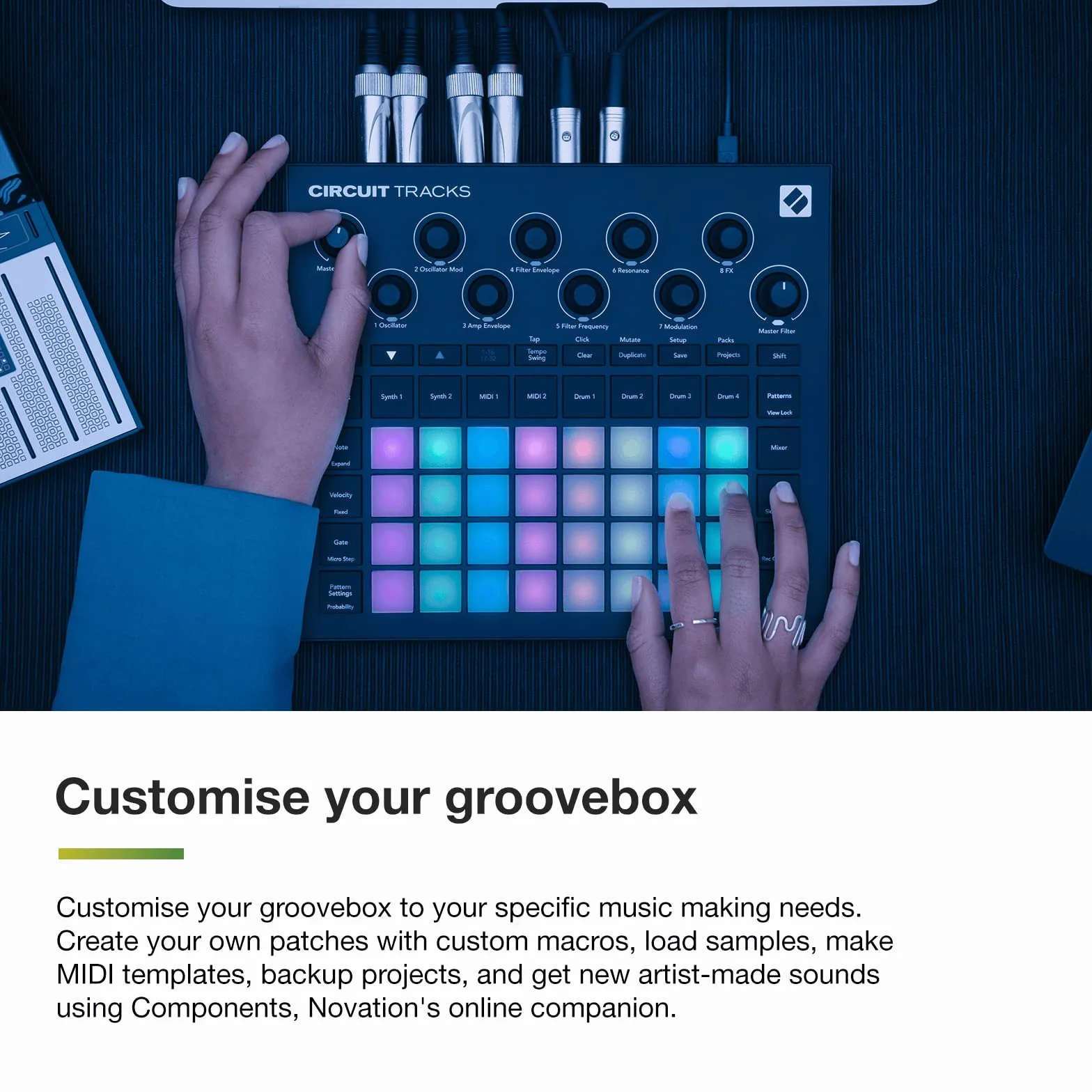 Novation Circuit Tracks Sekwencer Groovebox do tworzenia muzyki elektronicznej