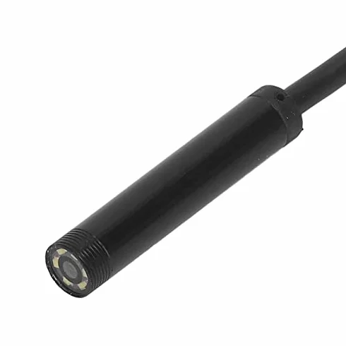 Kamera Inspekcyjna, Endoskop Przemysłowy USB, Kąt Widzenia 70° z 6 Diodami LED, Kamera Inspekcyjna do Rur z sondą 7 Mm, Piksel 0.3 MP, IP67, Boroskopy (1M)
