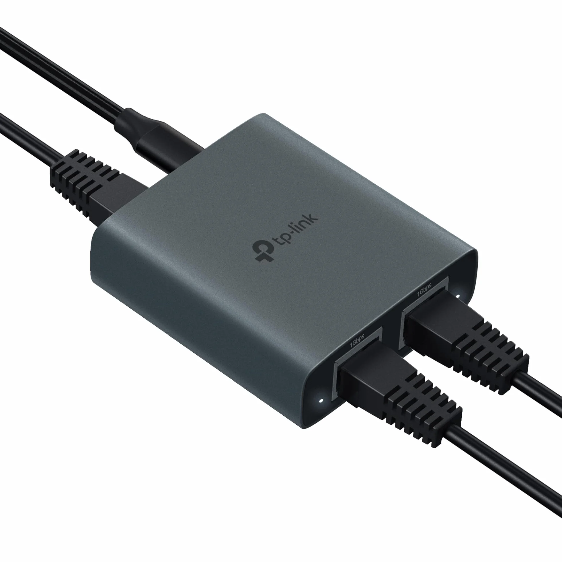 TP-Link EH210 Gigabitowy rozdzielacz Ethernet, 1 do 2 Gigabit Speed 1000 Mb/s, kompatybilny z kablami Ethernet Cat 8/7/6/5e/5, obudową ze stopu aluminium, Plug&Play