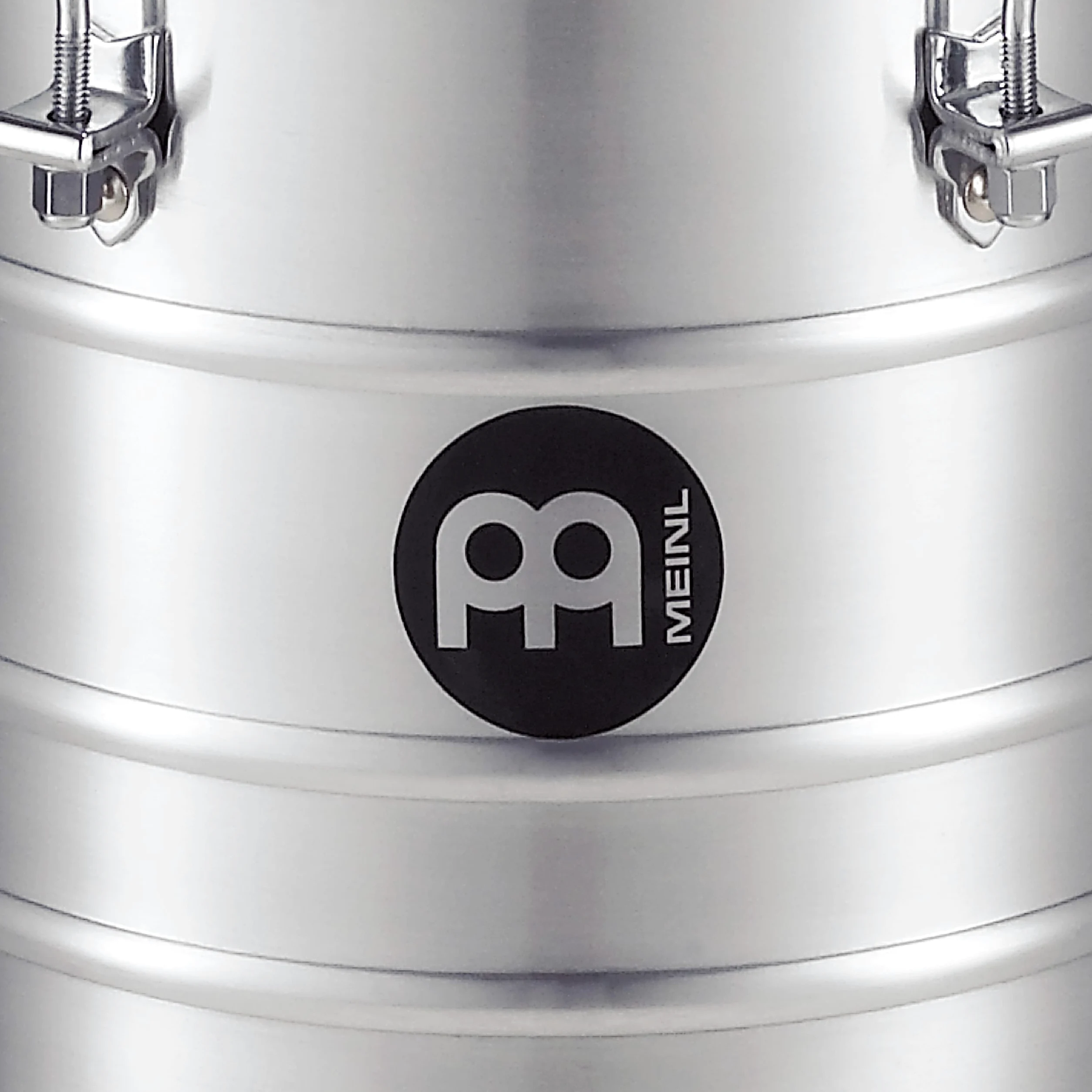 Meinl Percussion Seria aluminiowa Cuica - bardzo mały bęben ręczny z kozą skórą, wysokość 15 cm, aluminium, srebrny (QW6)