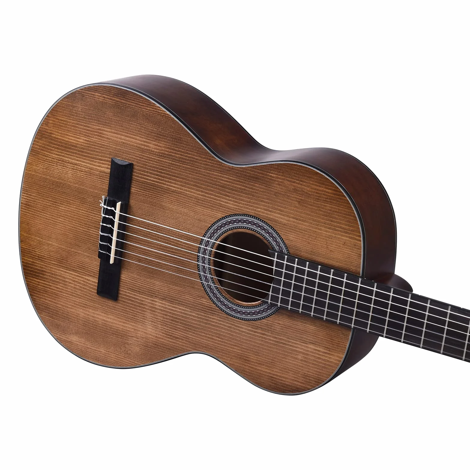 Winzz Klasyczna hiszpańska gitara 4/4, pełnowymiarowa dla dorosłych, początkujących z kompletnymi akcesoriami (99 cm, matowy brąz)