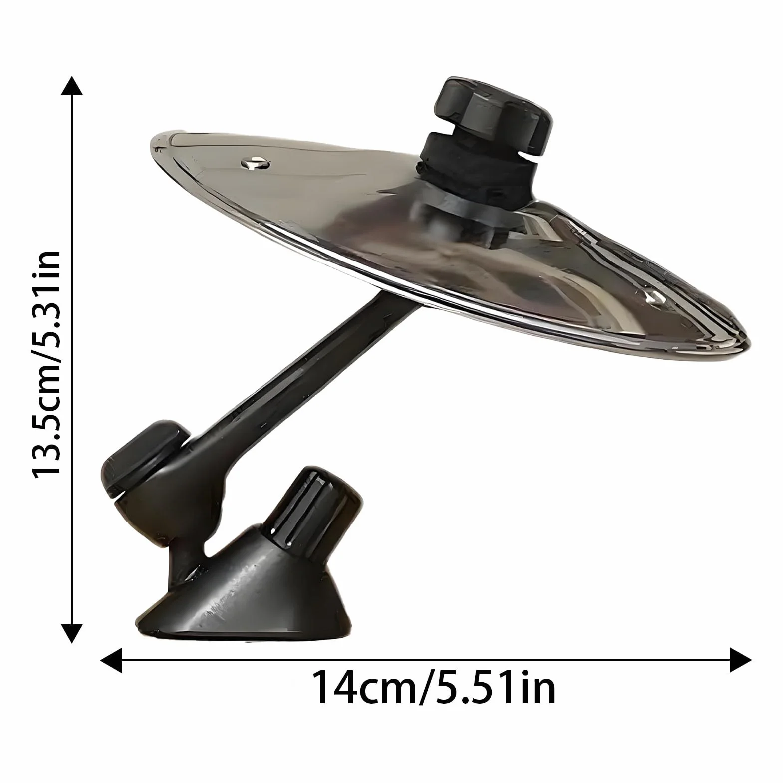 Stainless Steel Crash Cymbals, Dekoracja samochodu Wiatr, 5,51 x 5,31 cala kompaktowa łatwa instalacja, autentyczne akcesoria wiatrowe, stylowe wnętrze pojazdu do ciężarówki, Rv, Sedan