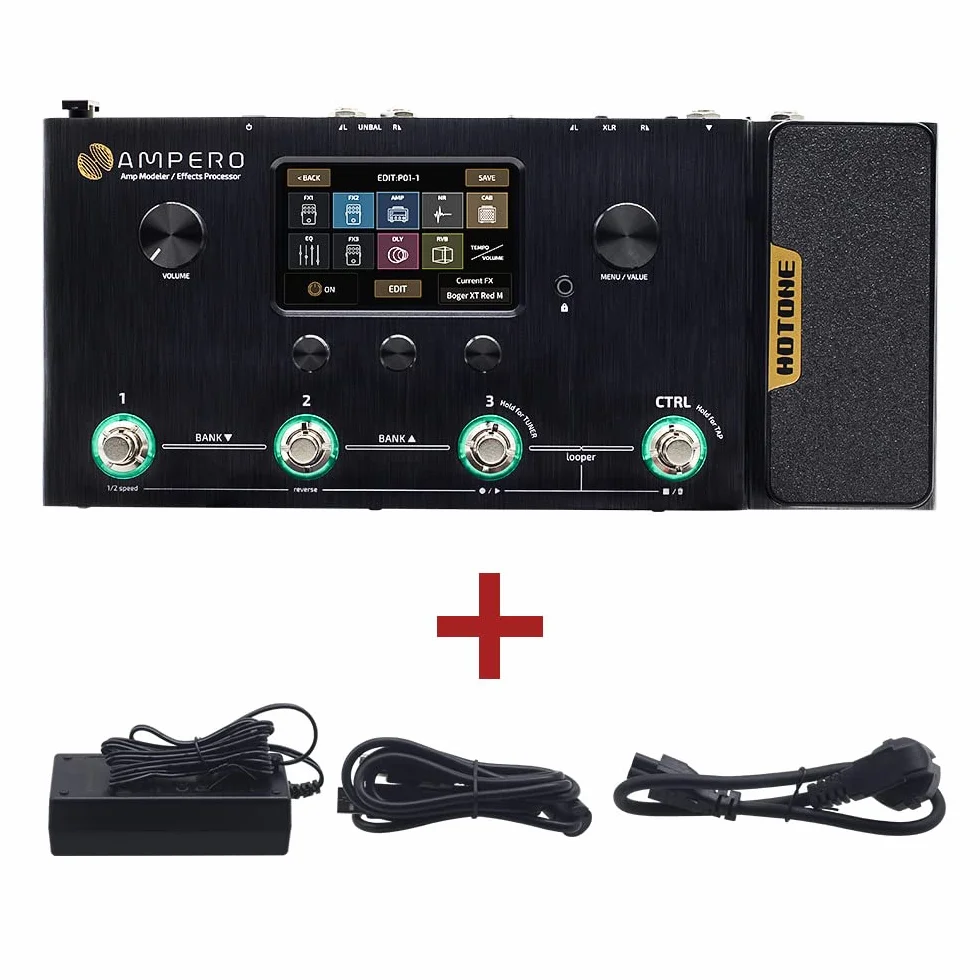 Hotone Ampero MP-100 gitara basowa modelowanie szafki na podczerwień symulacja wielojęzyczne wielofunkcyjne efekty z pedałem ekspresji stereo OTG USB interfejs audio