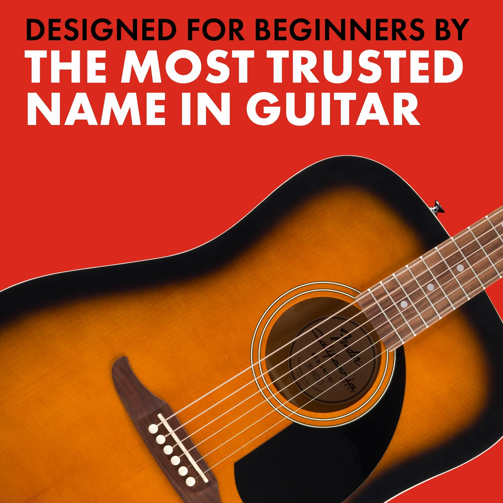 Fender California Debut Redondo Dreadnought gitara akustyczna, świerkowy top, Sunburst