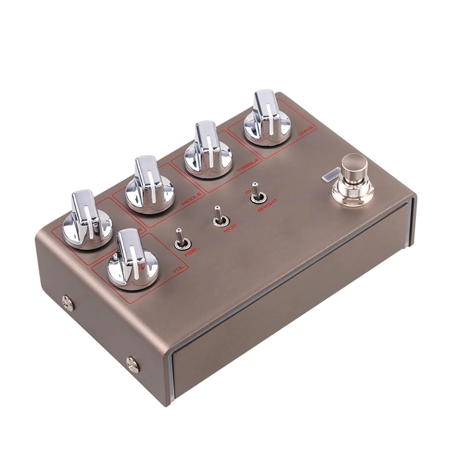 modulacyjny pedał gitarowy Przedwzmacniacz O Wysokim Wzmocnieniu Przedwzmacniacz Symulacja Pedału 3-pasmowy Korektor EQ Overdrive Control Efekt Gitarowy