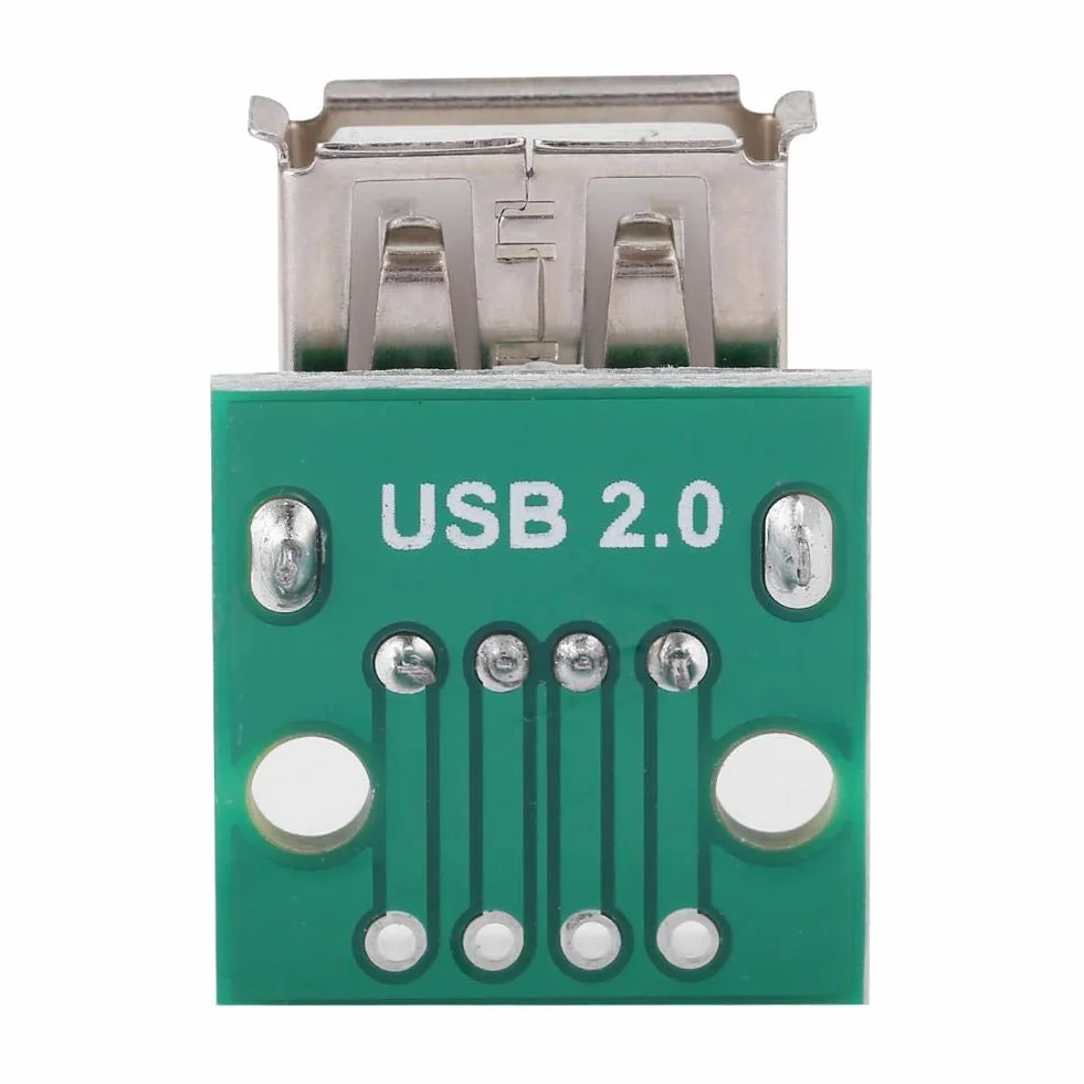 10 stücke USB zu DIP Adapter 2,54mm Pitch Typ A Buchse Breakout Board PCB Konverter Modul