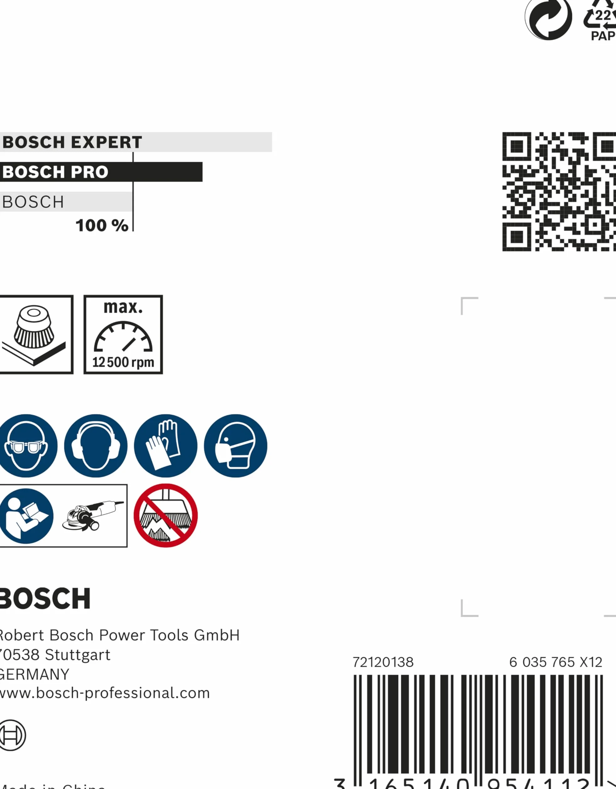 Bosch Accessories Szczotka garnkowa z systemem X-LOCK, falista, 75, stalowa 75 mm, 0,3 mm, X-LOCK