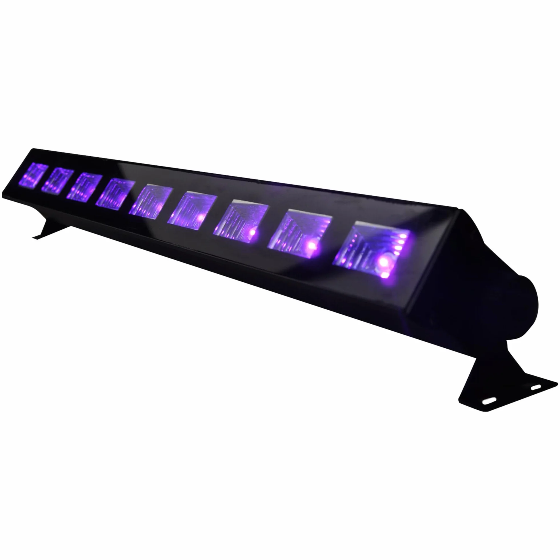 Ibiza - LED-UVBAR - listwa efektowa UV z 9 diodami LED o mocy 3 W każda, światło czarne - Czarny