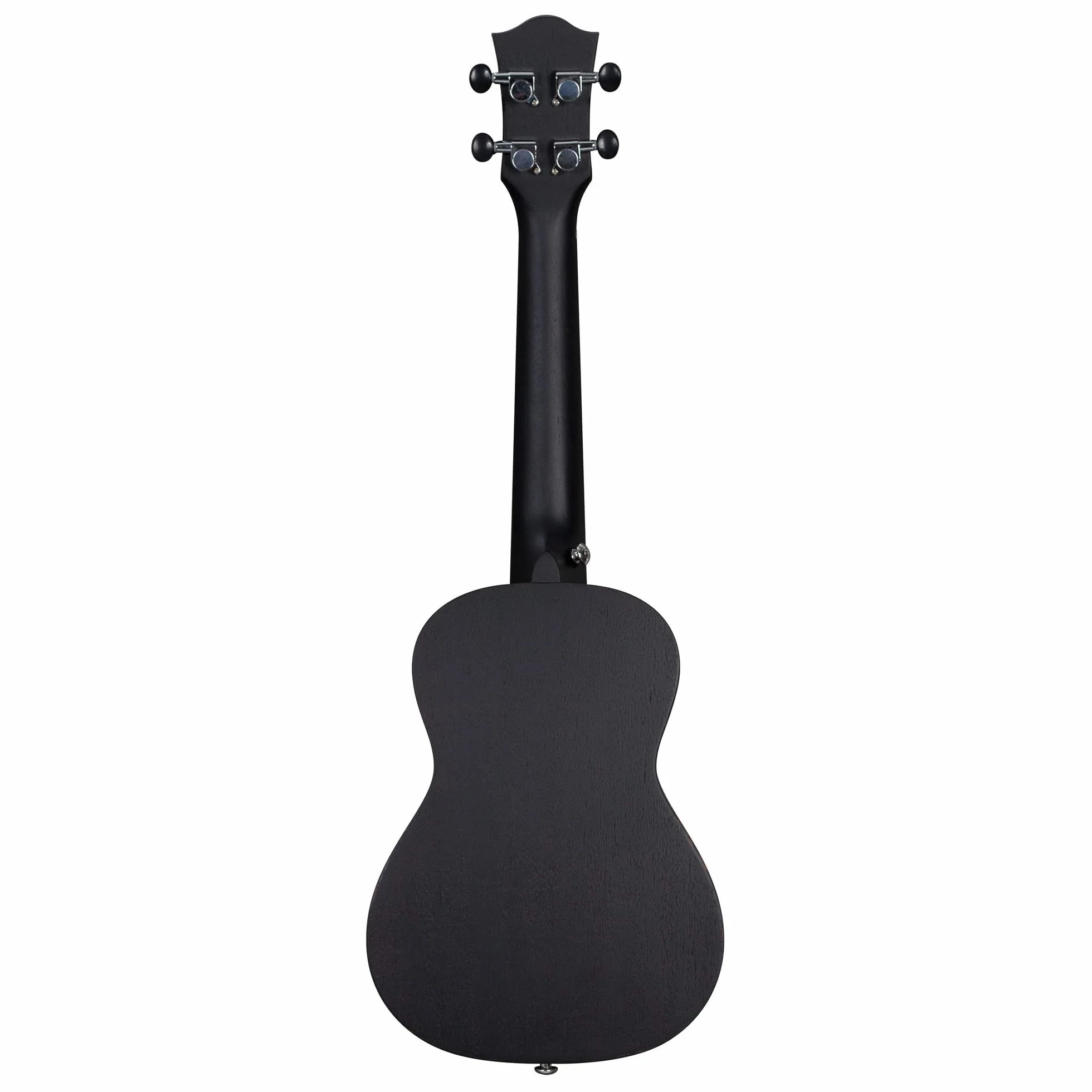 Cascha Koncert Mahogany Black Ukulele, Zestaw Startowy, 3 Kolorowe Etui na Kostki, Premium, Czarny, Mała Gitara Hawajska dla Początkujących i Zaawansowanych