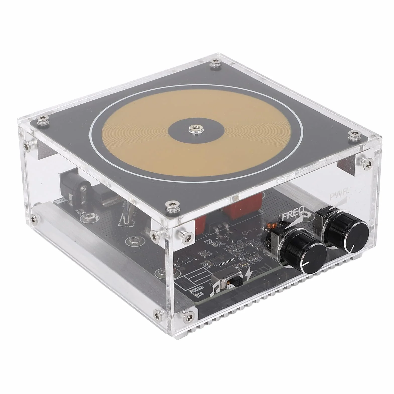 Muzyka Cewka Tesli Dotykowa Sztuczna Błyskawica łuk Muzyczny Cewka Muzyczna Zabawka na Biurko AC100~240 V, łączność Bluetooth
