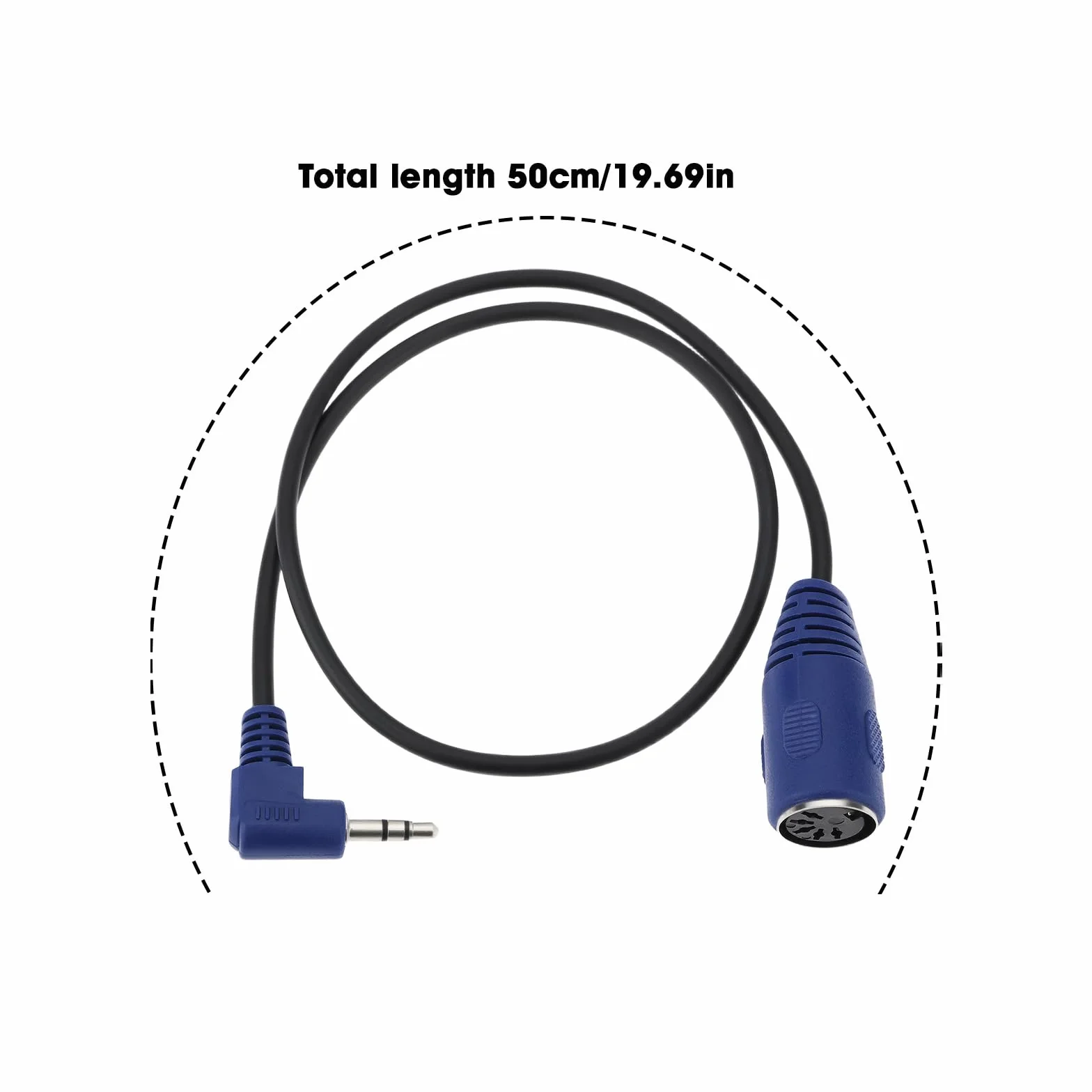 5-pinowy kabel MIDI żeński do TRS 3,5 mm męski kabel kompatybilny z Akai MPC Studio MPC Touch MPX8 SQ-1, 90° TRS