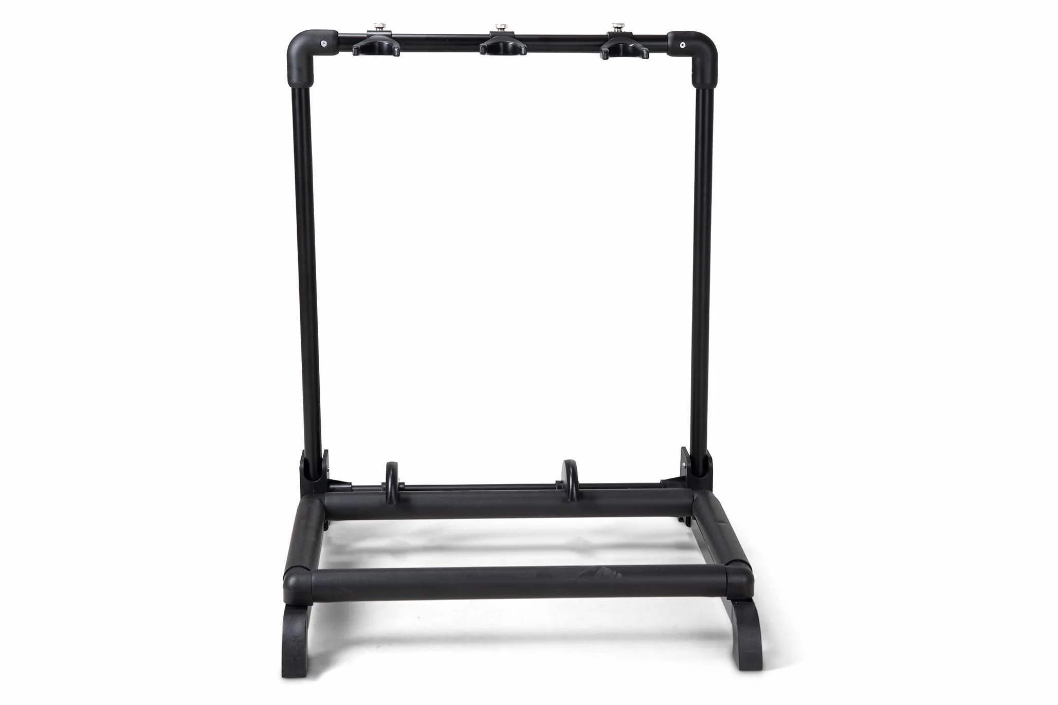 GEWA stojak na gitary Multi-stojak - na 3 instrumenty - regulowany - również do gitar Roundback, czarny, GS-103B