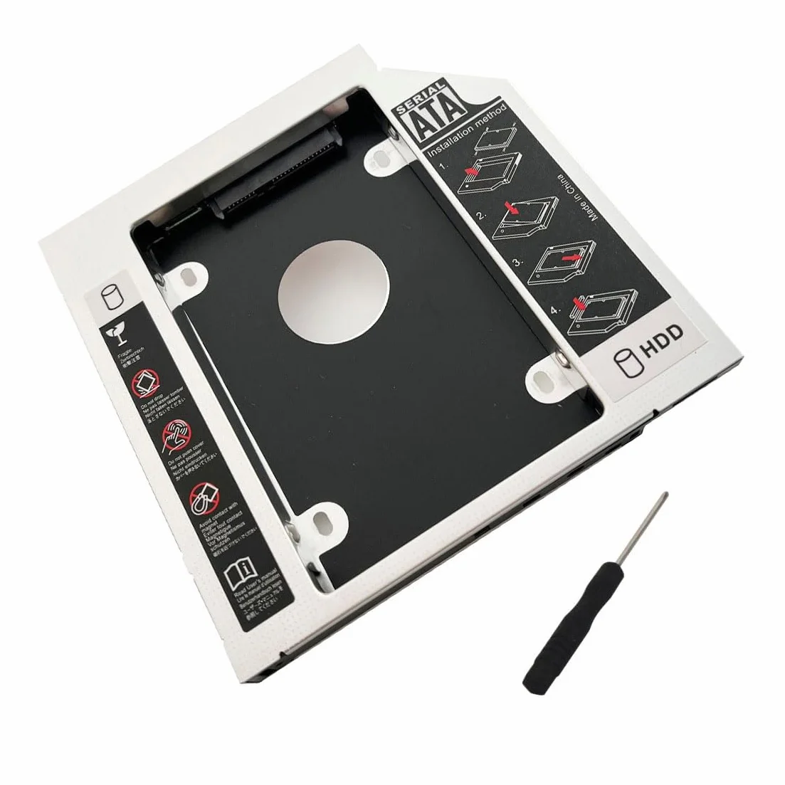 2. Drugi Dysk Twardy HDD SSD Zatoka Optyczna Rama Caddy do HP pawilon dv6-6b42eo dv6-7173er HDX18 HDX16