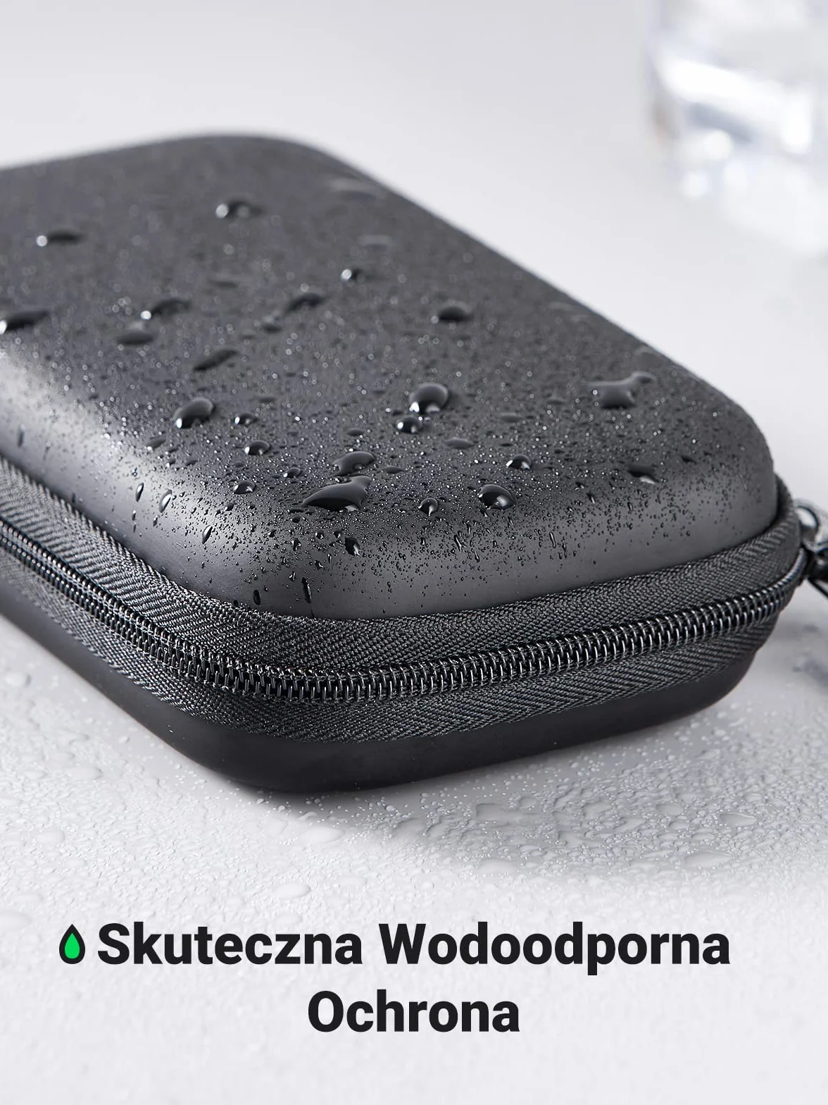 UGREEN 2,5 Calowy Pokrowiec na Zewnętrzny Dysk Twardy Odporny na Wstrząsy Pokrowiec Ochronny Kompatybilny z WD, Toshiba, Canvio, Seagate, SSD HDD, Kablami, Kartami SD, Dyskami Flash USB