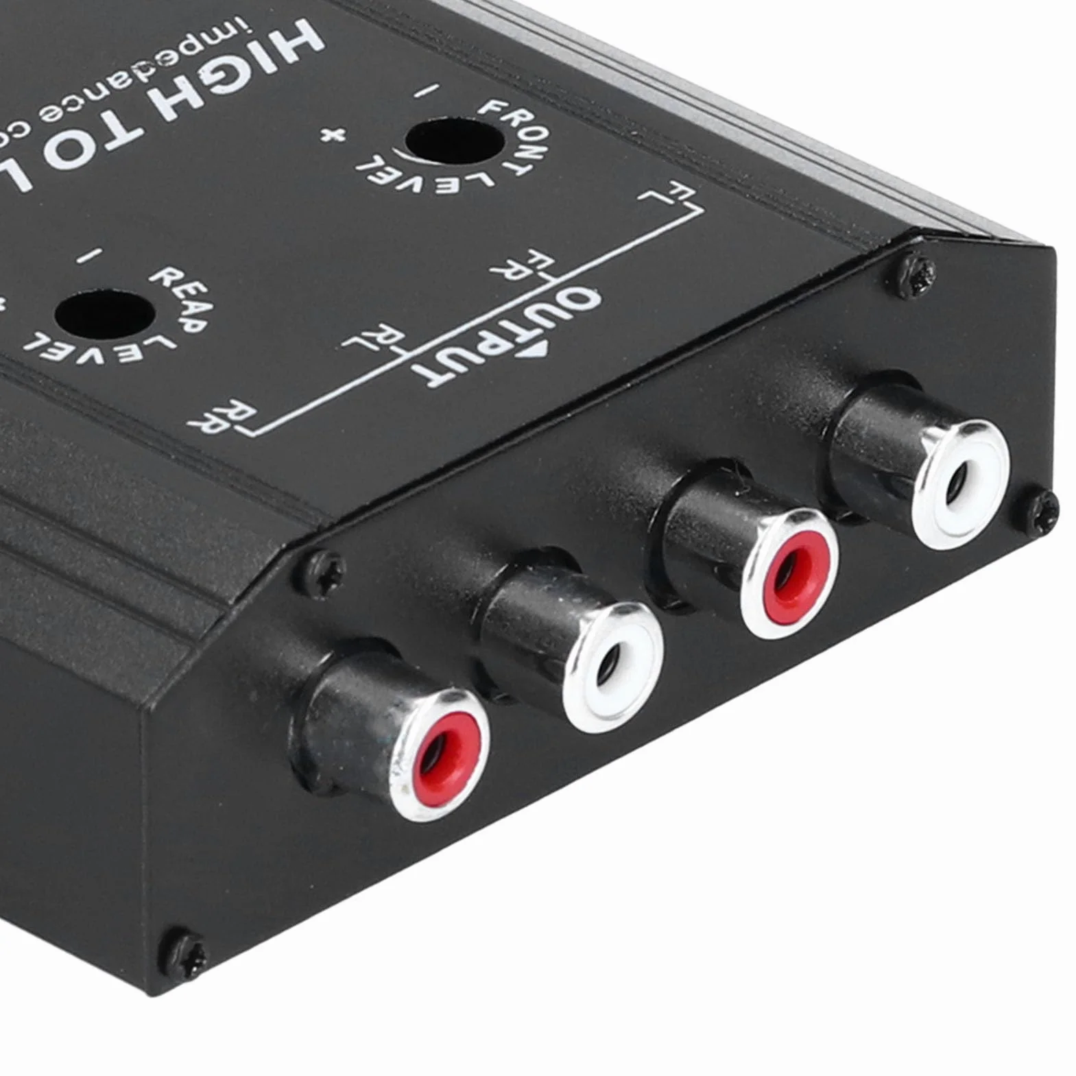 12V 4-kanałowy Konwerter Audio, Konwerter Impedancji Wysoka do Niska Linia Samochodowe Stereo Głośnik Radiowy Filtr Częstotliwości