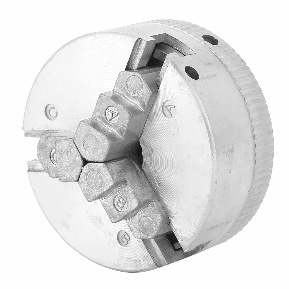 Uchwyt Tokarski, 3-szczękowy Mini Uchwyt Tokarski Z011 3-szczękowy Uchwyt Tokarski ze Stopu Cynku do Tokarki Mini Metalowej Duży Zakres Mocowania Zacisk Trzyszczękowy, średnica Zewnętrzna 12-65 Mm Śre