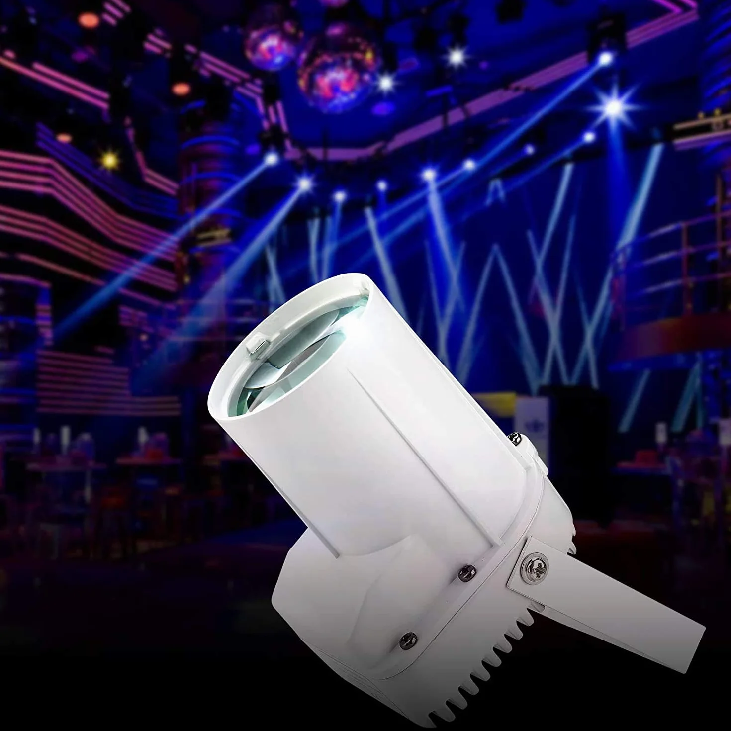 Pinspot Led Light, 3w Bule Led Light Beam Pinspot Lustrzany Odbłyśnik Kulowy do Disco Mirror Ball