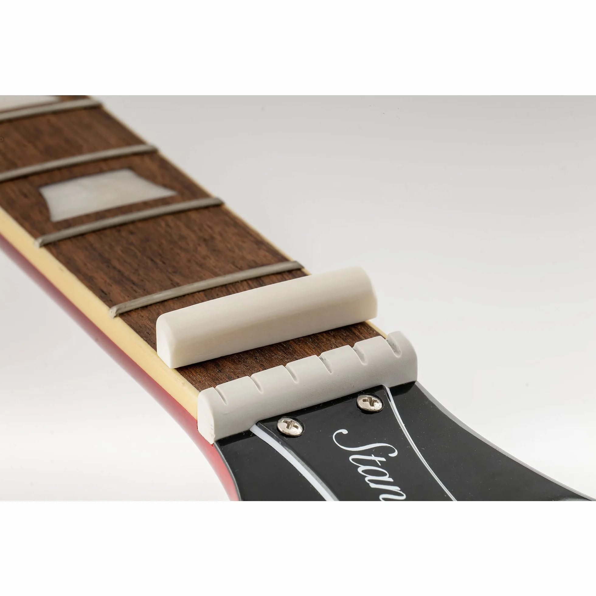 Musiclily Kość Materiał na Siodełko Nut do Gitary Elektrycznej lub Akustycznej Typu USA Les Paul (2 szt.)