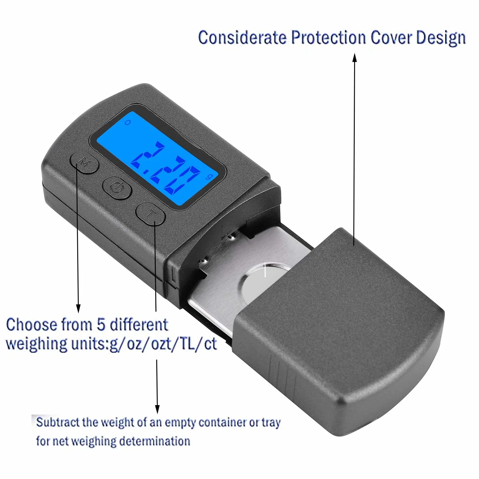 Wysoka precyzja Mini cyfrowy gramofon Stylus Force Scale 5g Mini cyfrowy rysik Force Scale Gauge ramię Load Gauge przenośna cyfrowa waga do biżuterii złota