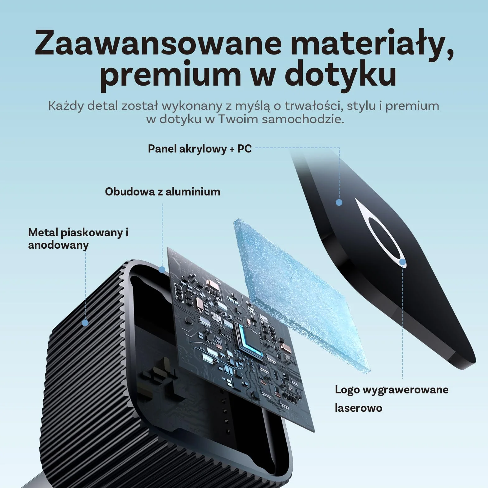 (2026 Ulepszona) OTTOCAST Bezprzewodowy Adapter CarPlay i Android Auto 2 w 1, Ottocast Mini Slim dla iOS 10+ i Android 11+, Wielu Użytkowników, Plug & Play, Szybkie Połączenie