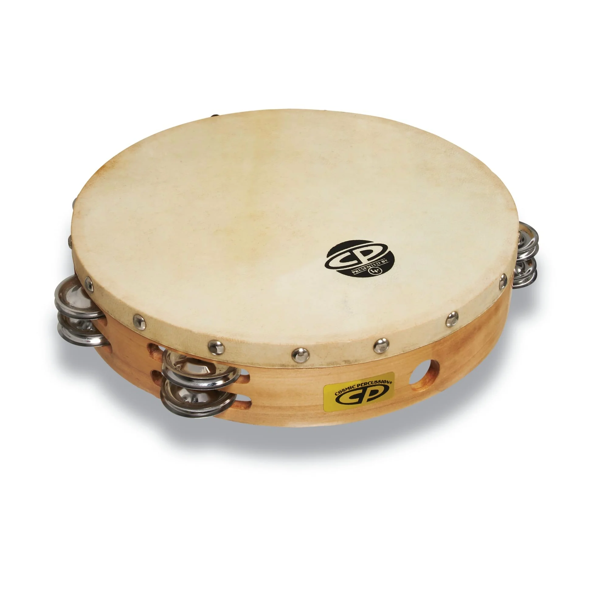Latin Percussion LP861330 25 cm CP drewniany tamburyn główka DBL rząd dżingle