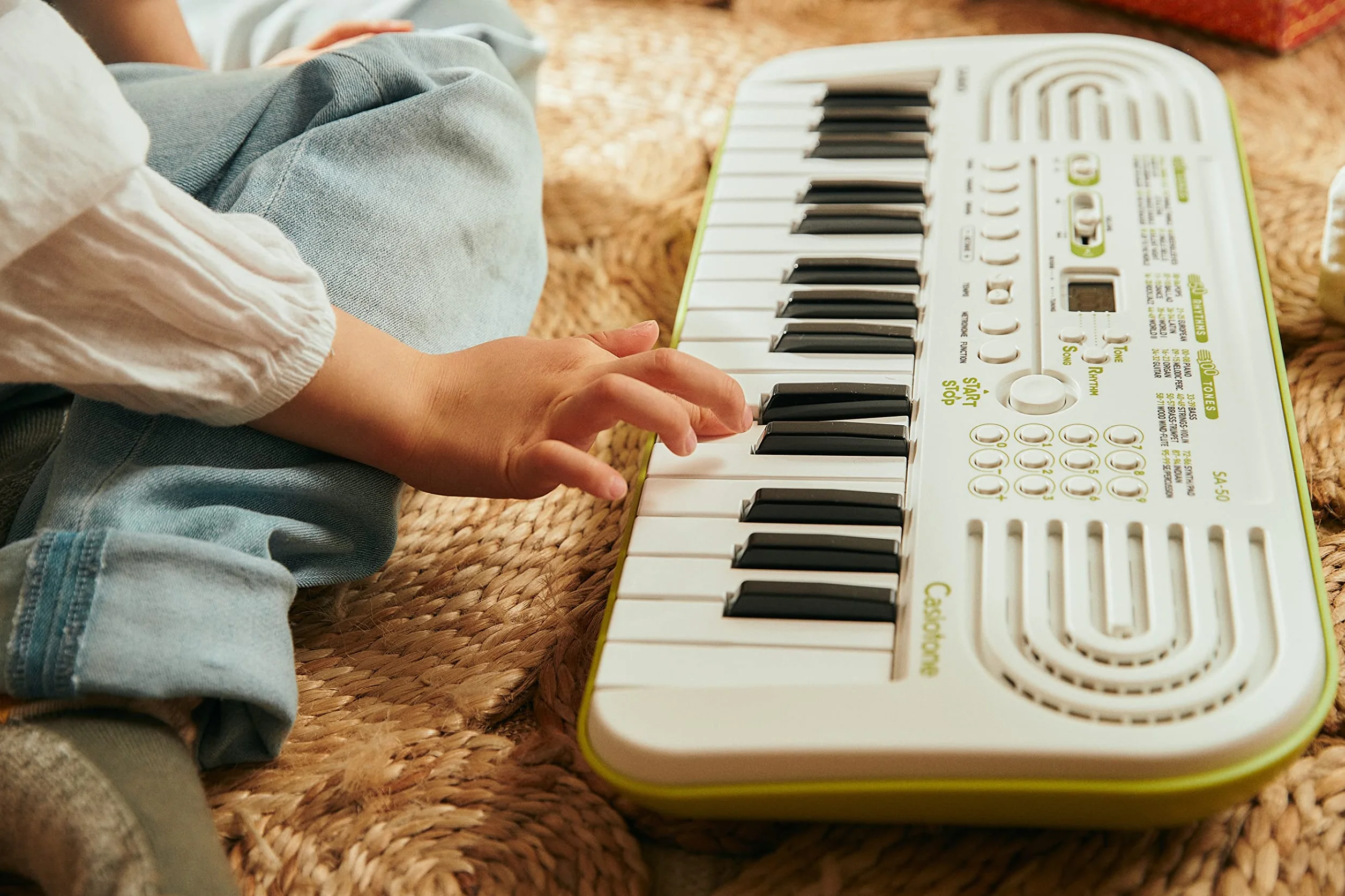 Casio Sa 50 Mini Keyboard, Biały, 32 klawisze
