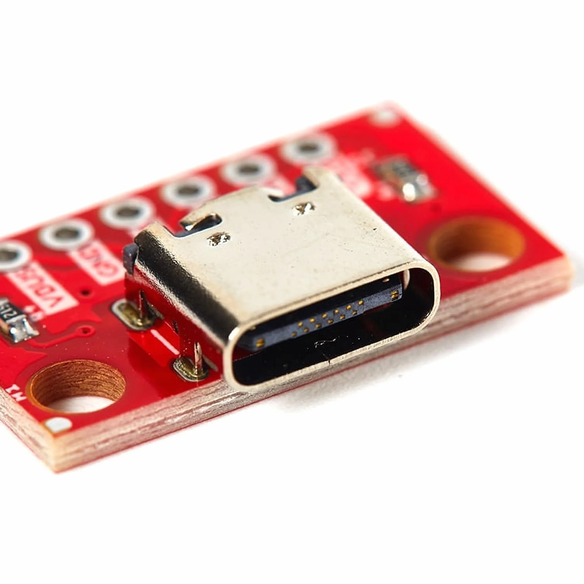 5 sztuk gniazda USB 3.1 typu C Breakout Board DIY, 6 pinów 2,54 mm USB-C BreakoutBoards DIY Breakout Board z płytką konwerterową PCB