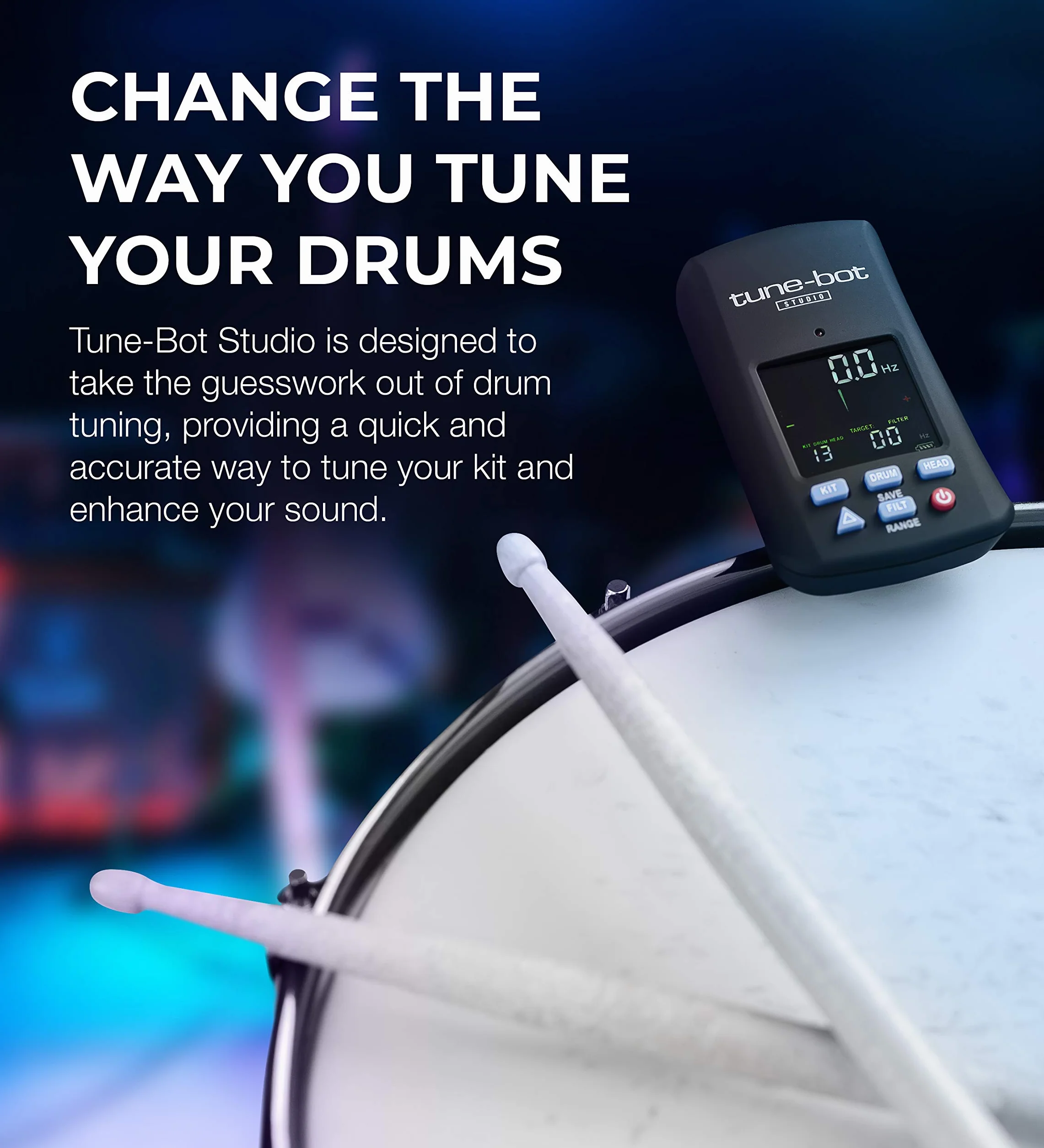 Tune-Bot Studio TBS-001 stroik do perkusji firmy Overtone Labs