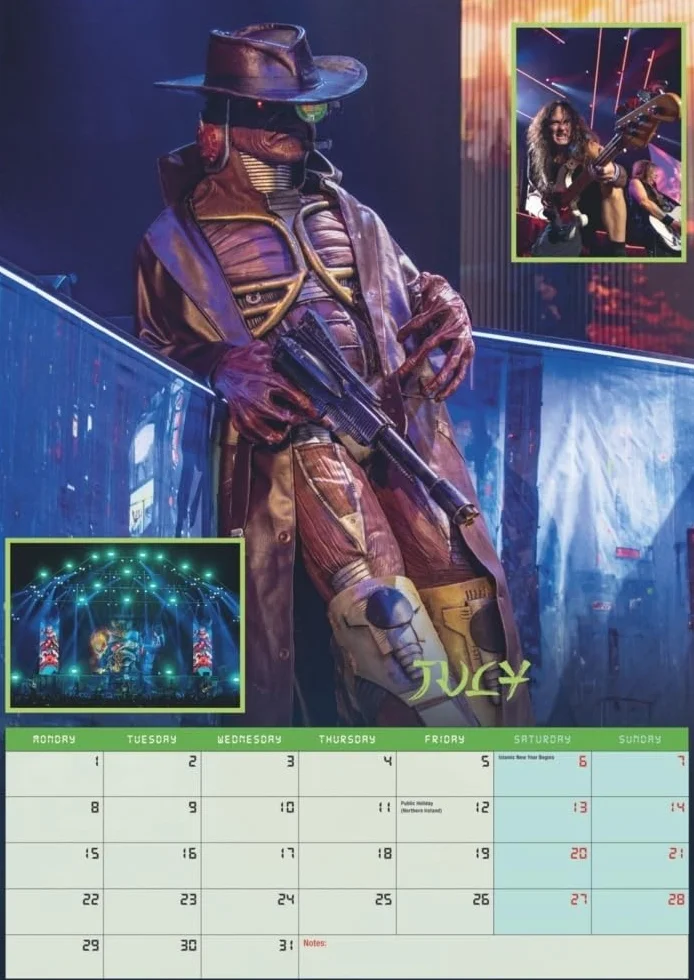 Iron Maiden Posterkalender 2025: Das war Ein Jahr mit Edward the Head für alle Fans der New Wave of British Heavy Metal. Wandkalender. 29,7 x 42 cm. Hochformat