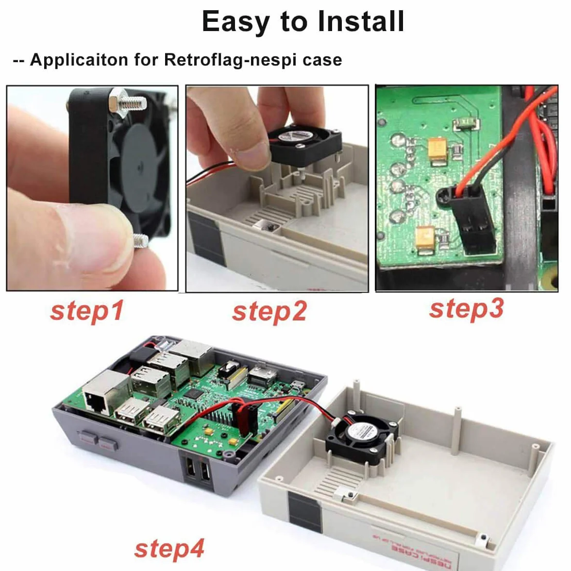 MakerHawk Raspberry Pi DC bezszczotkowy wentylator radiator 3,3 V 5 V do Raspberry Pi 2B / 3B + / 4B i Pi Zero/Zero W lub innego projektu robota